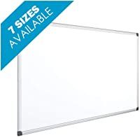 Los mejores  - OFITURIA® Pizarra Blanca Magnética Lacada Con Marco De Aluminio Resistente Fácil De Borrar En Seco- Medida 45x30 cm